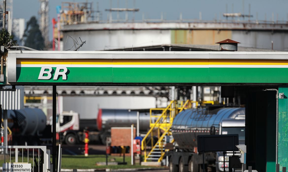 The entrance of the Petrobras Alberto Pasqualini Refinery is seen in Canoas
