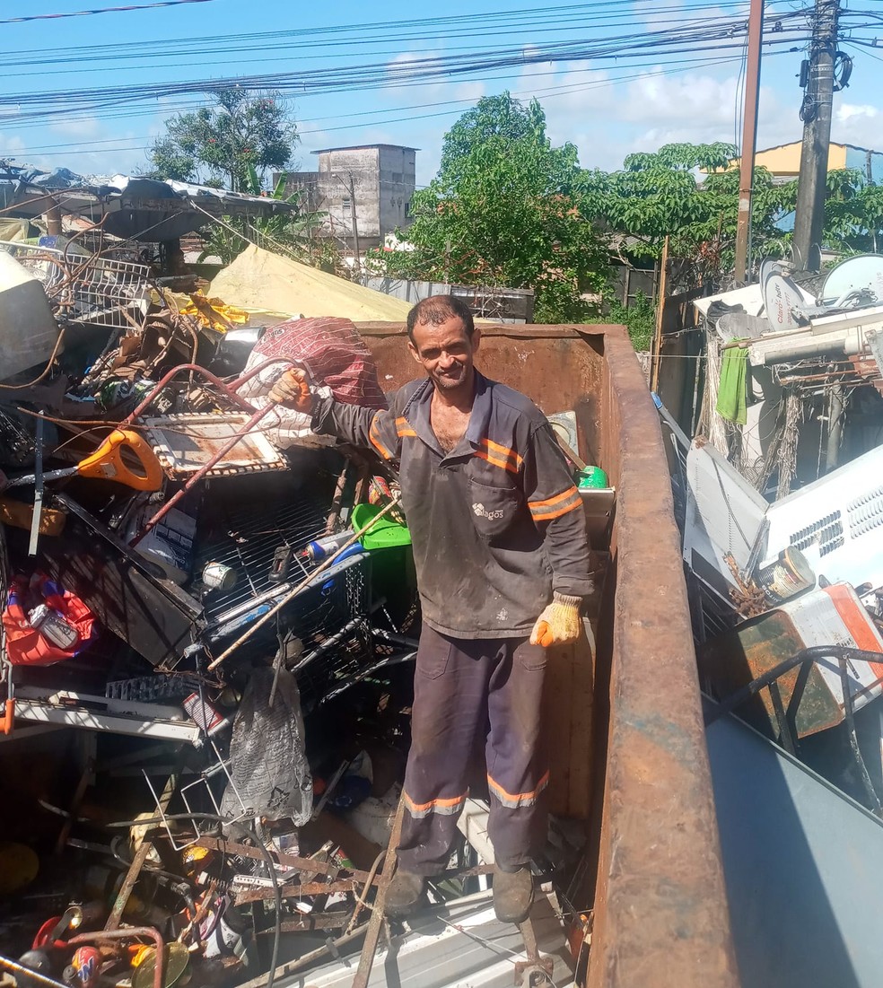 Osil era dono de empresa de reciclagem em Guarujá (SP) — Foto: Reprodução/Redes Sociais