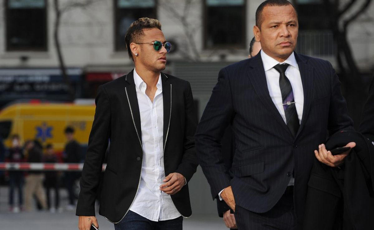 Neymar Jr. e Neymar Pai. (Foto: Denis Doyle/Getty Images)