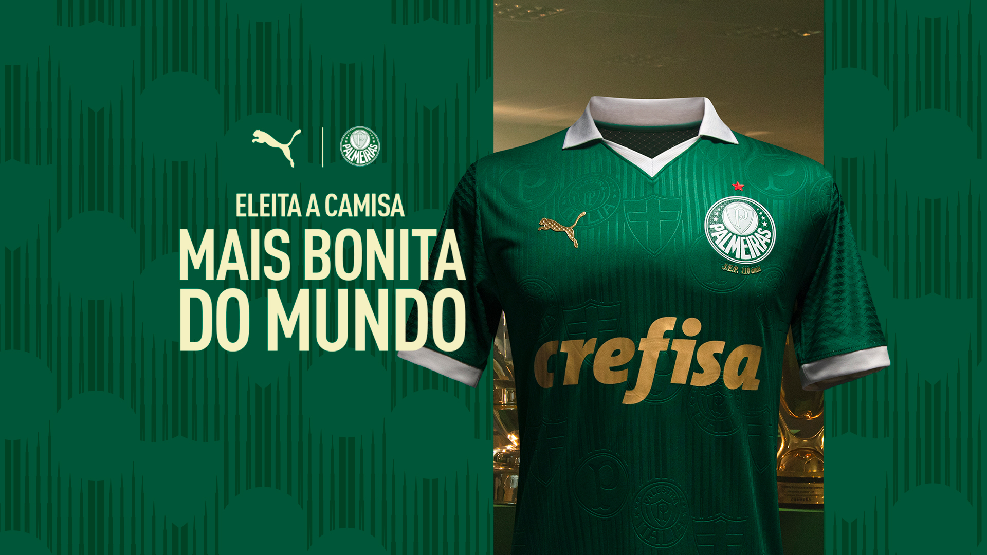 Palmeiras e PUMA revelam novos uniformes HOME e AWAY para a