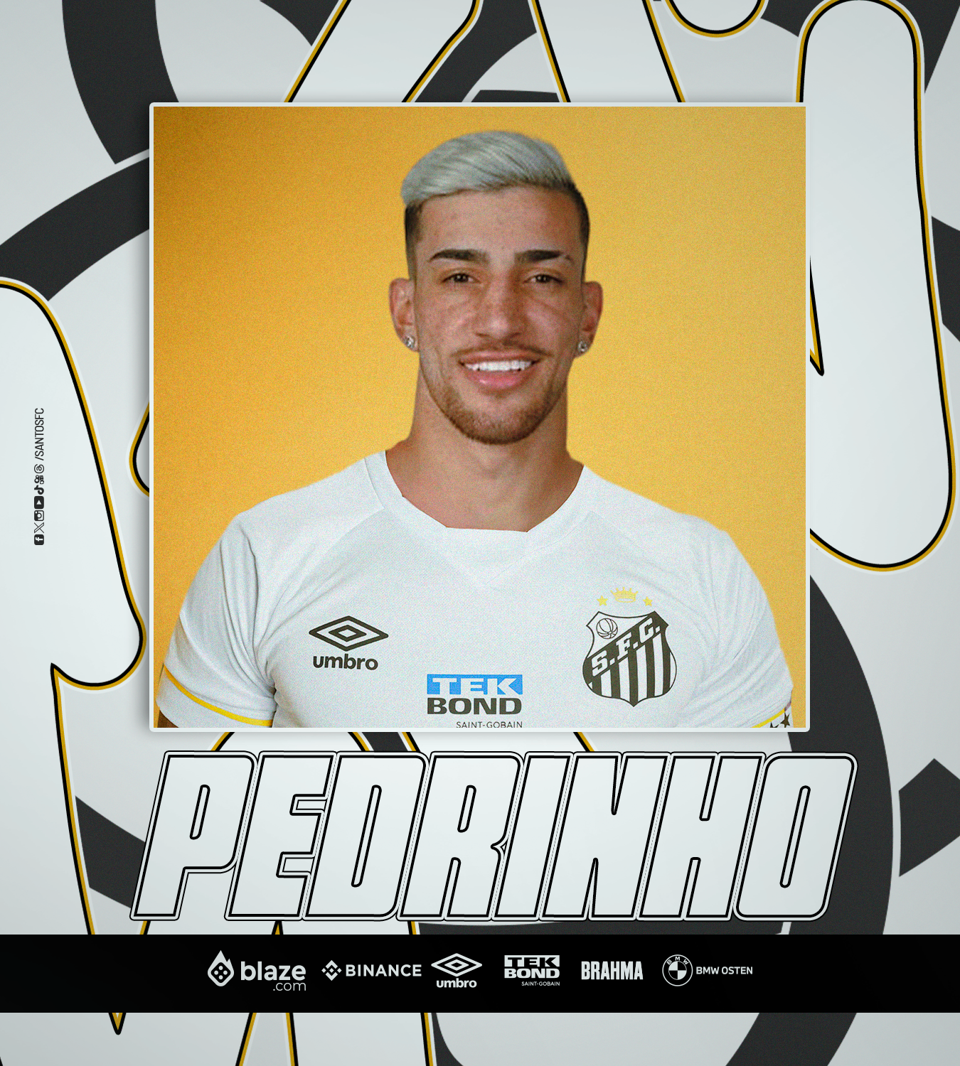 Santos FC contrata atacante Pedrinho - Santos Futebol Clube