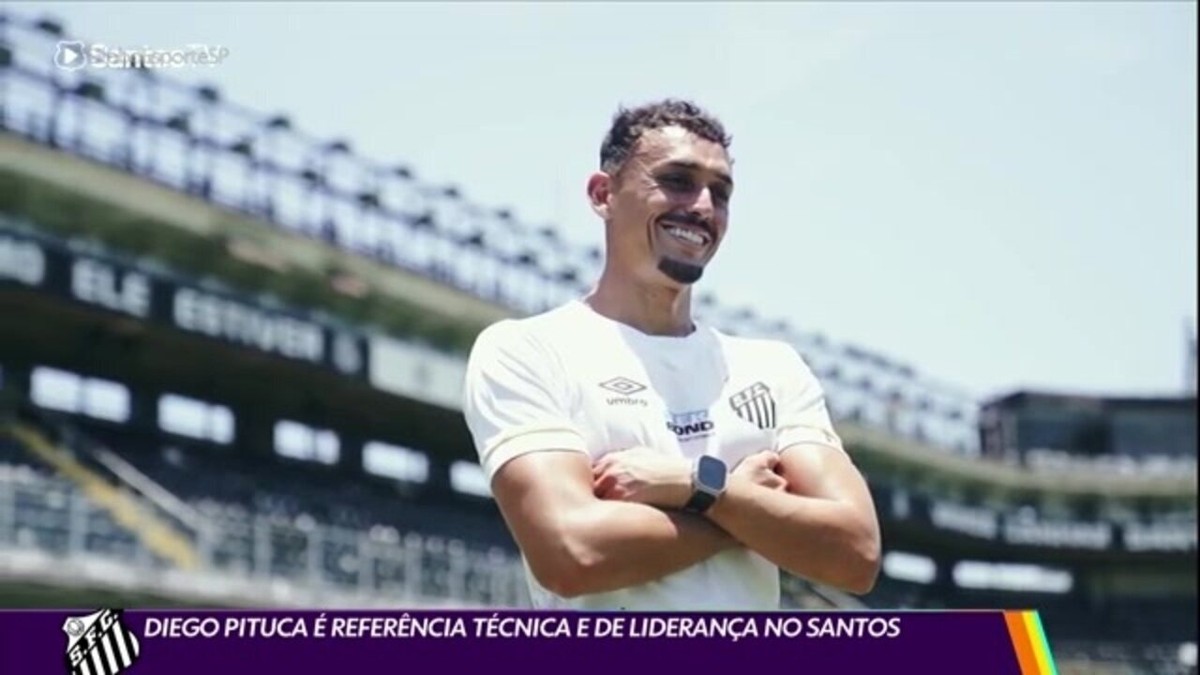 Diego Pituca é referência de técnica e liderança no Santos