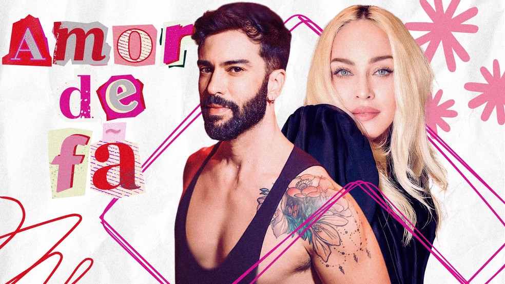 Amor de fã: o maquiador Vinicius Duarte é apaixonado pela Madonna desde a adolescência — Foto: Reprodução/gshow