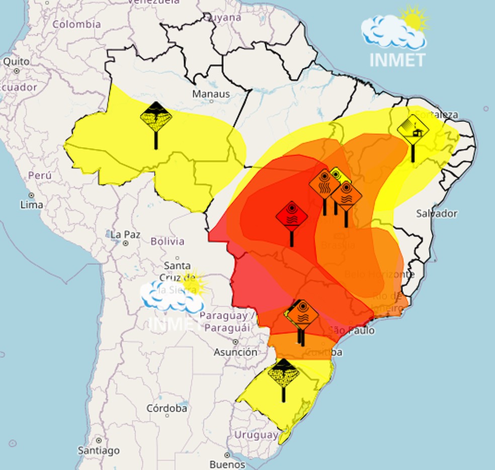 “Alerta Vermelho: Onda de Calor Intensa Afeta Sete Estados Brasileiros, Enquanto Nordeste Se Prepara para Chuvas Intensas”