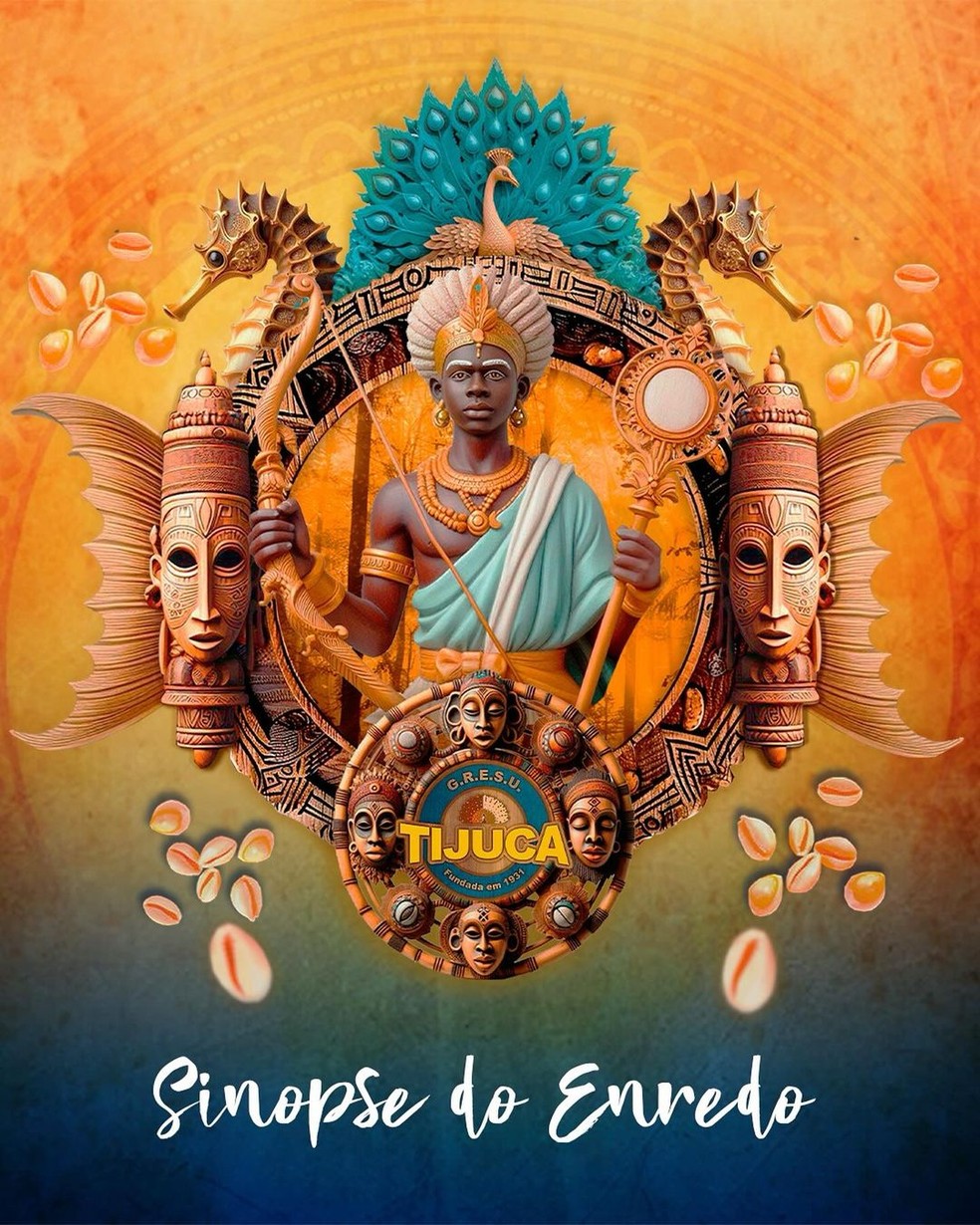 Unidos da Tijuca contará a história de Logun-Edé no Carnaval 2025 — Foto: Instagram